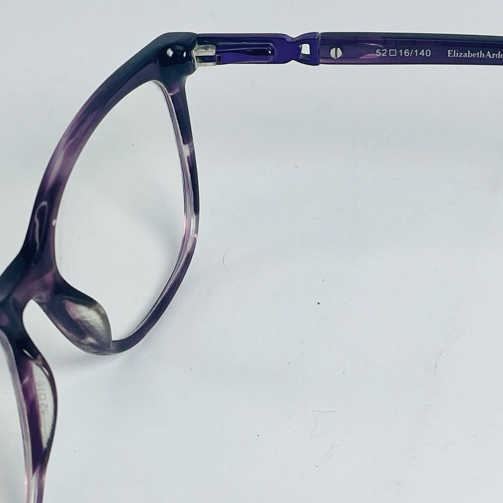Elizabeth Arden Eyeglass Frame EA1201-2 Women Purple Tortoise Cat Eye 52-16-140 - Picture 7 of 11